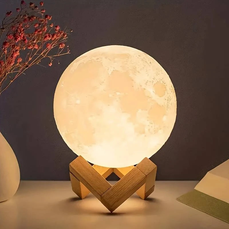 8 cm DIY Planet Lamp Night Light - Artistic Gift for Bedroom Décor (Includes Stand)