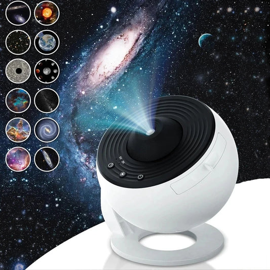 Galaxy Star Projector 13-in-1 360° Aurora Night Light for Bedrooms - An Ideal Gift for Children and Adults